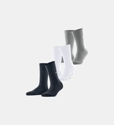 Chaussettes Crew 3-Pack Coton Burlington