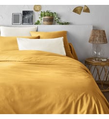 Housse de couette unie percale coton bio Scenario La Redoute Interieurs