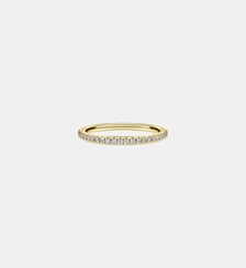 Anneau Eternity, Diamants de synthèse 0,2 ct tw, Forme ronde, Or jaune 18 carats Swarovski