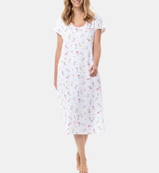 Chemise de nuit longue en coton DAISY 211 Lingerie LE CHAT