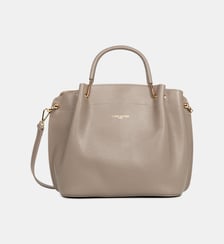 Grand sac à main Foulonné Double LOUISA en cuir Lancaster