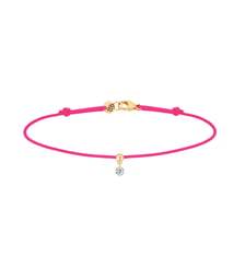 Bracelet Cordon BB - Diamant solitaire 0,07ct - Or rose 750‰ La Brune & La Blonde