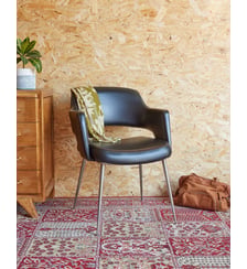 Fauteuil en chrome Jakob N°1258- Produit chiné Debongout