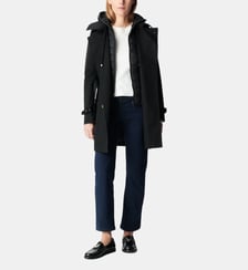 Trench à capuche nylon amovible Ikks