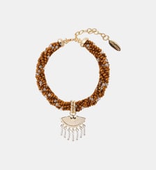 Bracelet de perles torsadées réglable avec pendentif NALI Hipanema