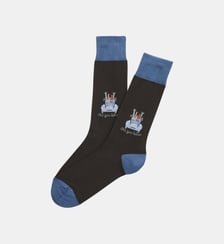 Chaussettes en coton - Ski You Later Noir Arthur