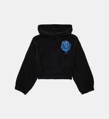 Sweat à capuche avec logo Diesel Kids