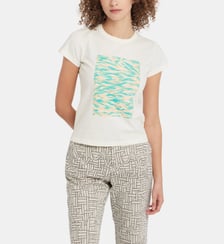 t-shirt Brando en jersey de coton blanc artiste Atelier Cléophée Agnès b.