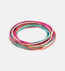 Set de 20 bracelets ressorts multicolores Balaboosté