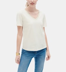 Tshirt jin - Motif uni - Coupe droite Caroll