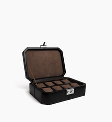 Coffret 8 montres fermoir T en cuir Le Tanneur