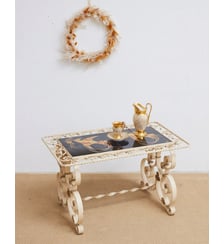 Table basse en fer forgé Léonie N°1108- Produit chiné Debongout