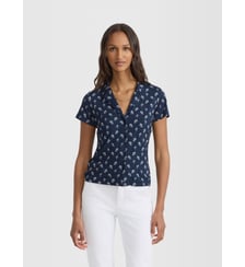 Chemise violaine en viscose Agnès b.