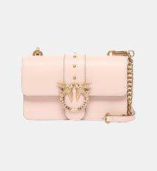 Sac à bandoulière mini love bag one en cuir avec boucle bijou Pinko