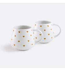 Lot de 2 mugs imprimé coeurs La Redoute Interieurs