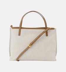 sac bandoulière en lin et coton Agnès b.