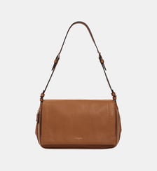 Sac bandoulière moyen modèle Aurore en cuir grainé Le Tanneur