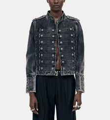 Blouson style officier en denim The Kooples