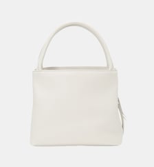 sac bandoulière en cuir blanc Agnès b.