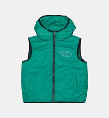 Gilet léger matelassé avec logo Diesel Kids