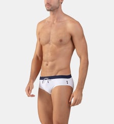 Slip de bain à ceinture contrastée Ron Dorff