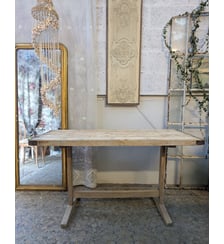Table à manger en bois clair Romy N°1276- Produit chiné Debongout