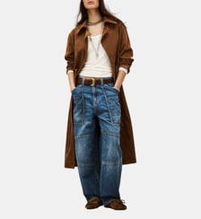 Manteau droit Matte Ba&sh