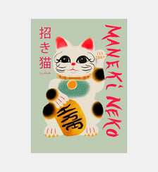 Poster   Maneki Neko - Sissan Richardt Poster & Frame