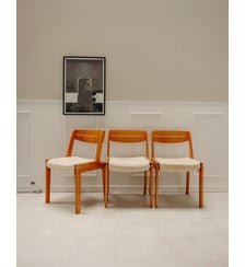 Lot de 6 chaises en velours et bois Alma N°709- Produit chiné Debongout