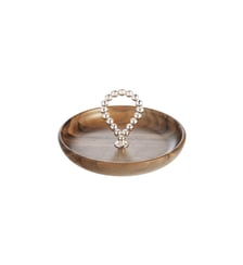 Silver-Plated and Walnut Bowl - 14 cm - PERLES Christofle