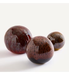 Lot de 3 sphères décoratives en céramique émaillée AM.PM