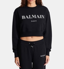 Sweat-shirt à col ras du cou imprimé Balmain Balmain