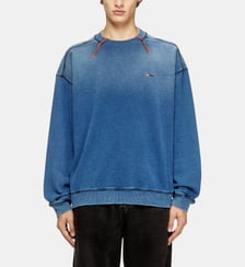 Sweat en coton avec coutures contrastées Diesel
