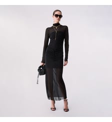 Robe longue en tulle avec strass Liu Jo