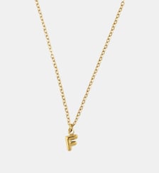 Collier à pendentif lettre F acier inoxydable Balaboosté