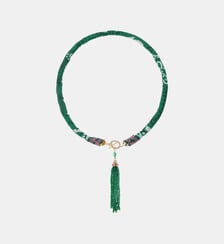 Collier en tissu avec pendentif de perles ARIO Hipanema