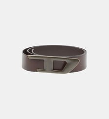 Ceinture 4 cm en cuir avec boucle D en métal Diesel
