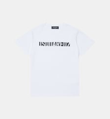 T-shirt avec logo sur la poitrine Dsquared2