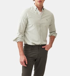 Chemise slim en coton oxford à carreaux col boutonné Gunn unisexe Rodd & Gunn
