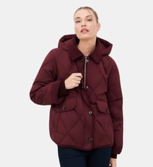 Doudoune gmaggiecourte - Motif uni Caroll