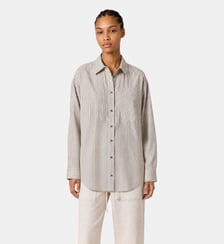 Chemise droite Cox en popeline de coton Leon & Harper