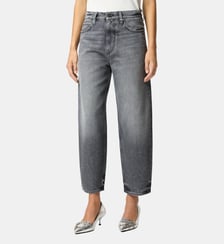 Jean ballon en denim gris Pinko