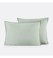 Taie d'oreiller en satin de coton lavé, 118 fils La Redoute Interieurs
