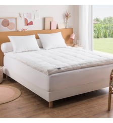 Surmatelas Premium Naturel - 10% duvet Dunlopillo