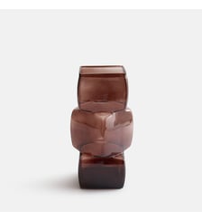 Vase en verre fumé coloré, hauteur 29 cm La Redoute Interieurs