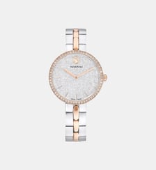 Montre Cosmopolitan, Fabriqué en Suisse, Bracelet en métal, Acier inoxydable Swarovski