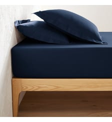 Drap housse uni polycoton, bonnet 25cm La Redoute Interieurs