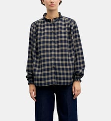 Chemise à carreaux et col à volants - LOTTE Gerard Darel