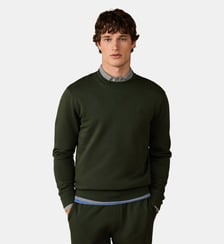 Sweat En Coton À Col Rond Avec Logo Hackett London