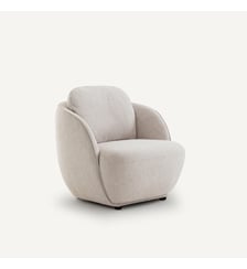Fauteuil boule, en tissu coton chiné AM.PM